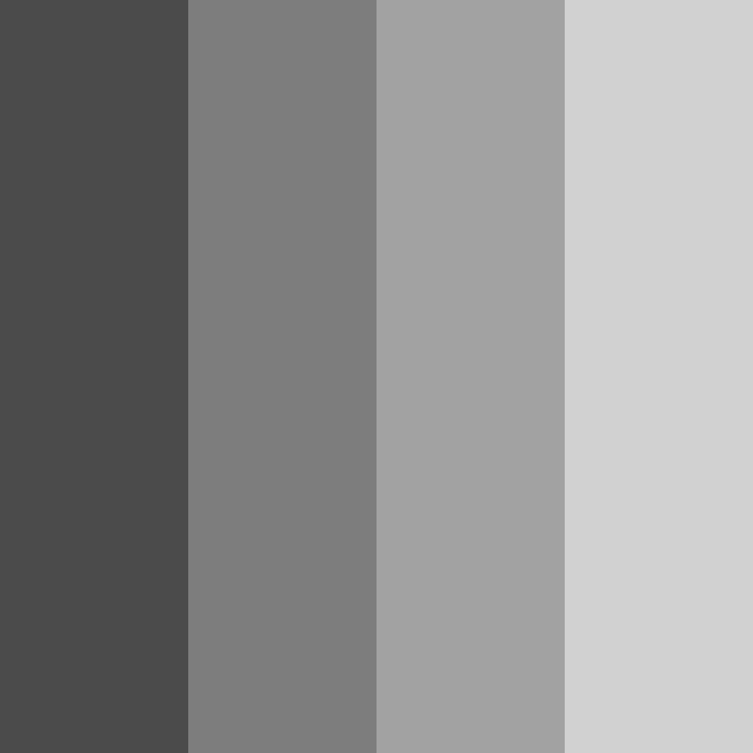 Download gray shades color palette PNG image (square)