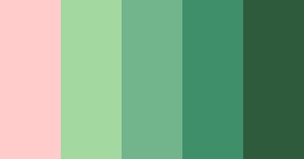 Download shades of green red color palette PNG image (landscape)