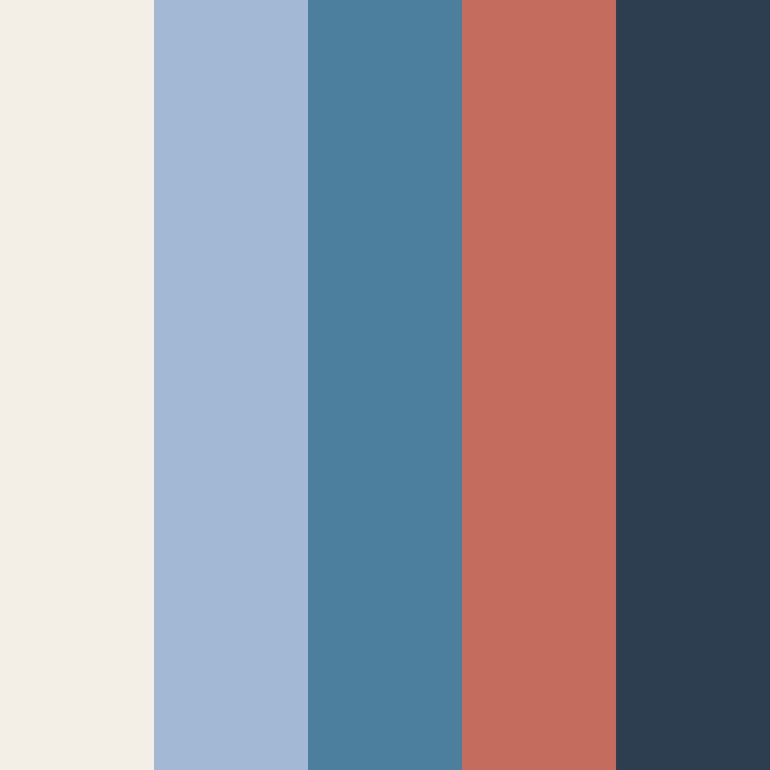 Download slate blue serenity color palette PNG image (square)