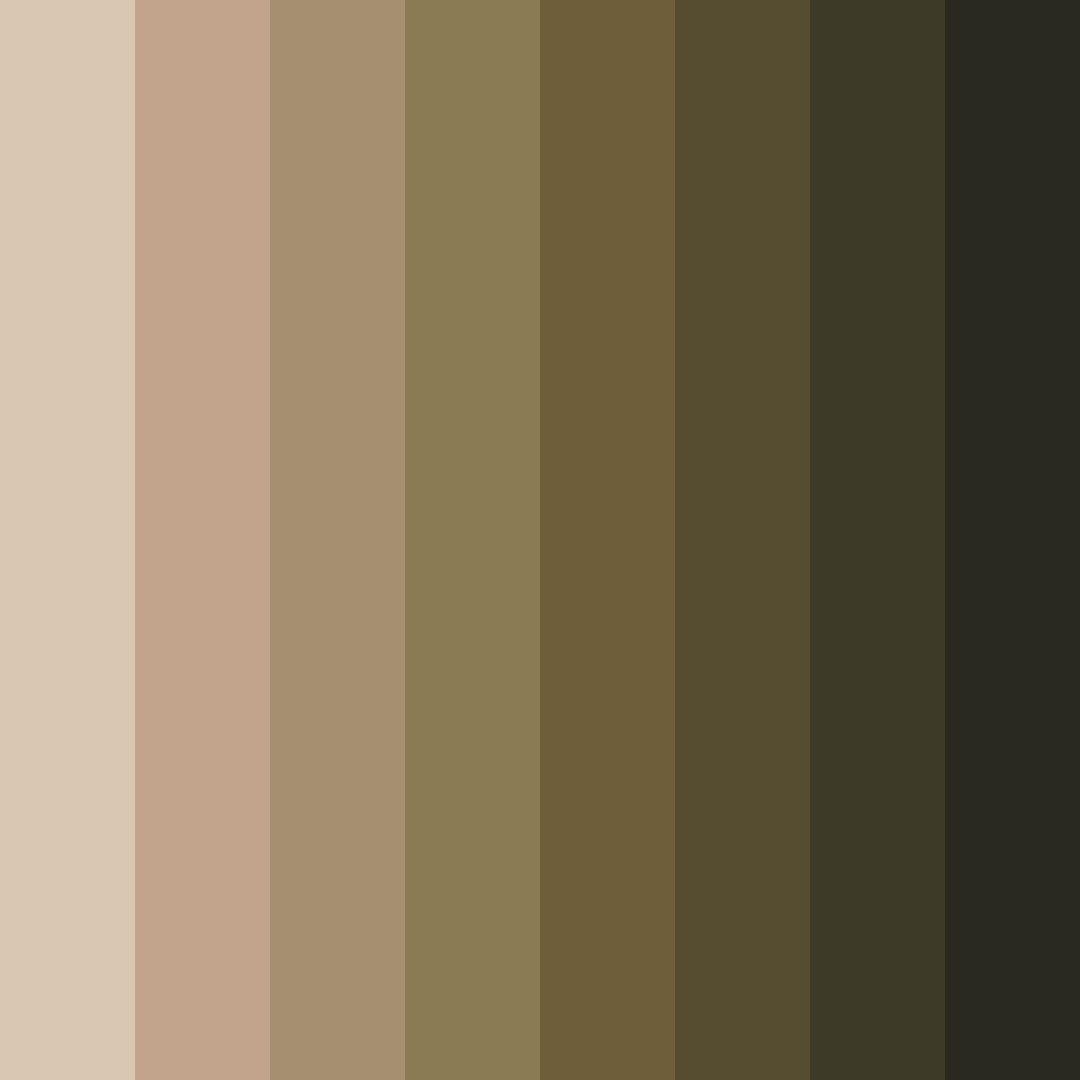 Download muted brown shades color palette PNG image (square)