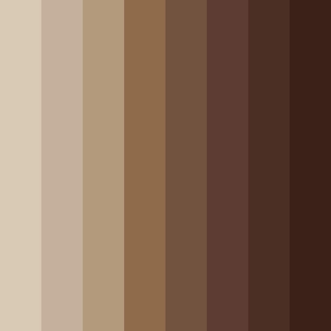 Download muted brown shades color palette PNG image (square)