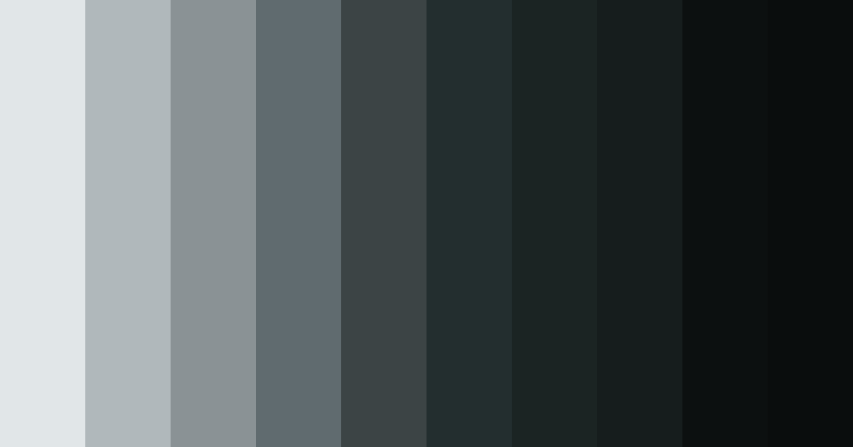 Download dark slate gray shades color palette PNG image (landscape)