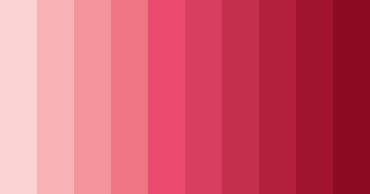 Shades of Pink Color Palette - ColorDrop