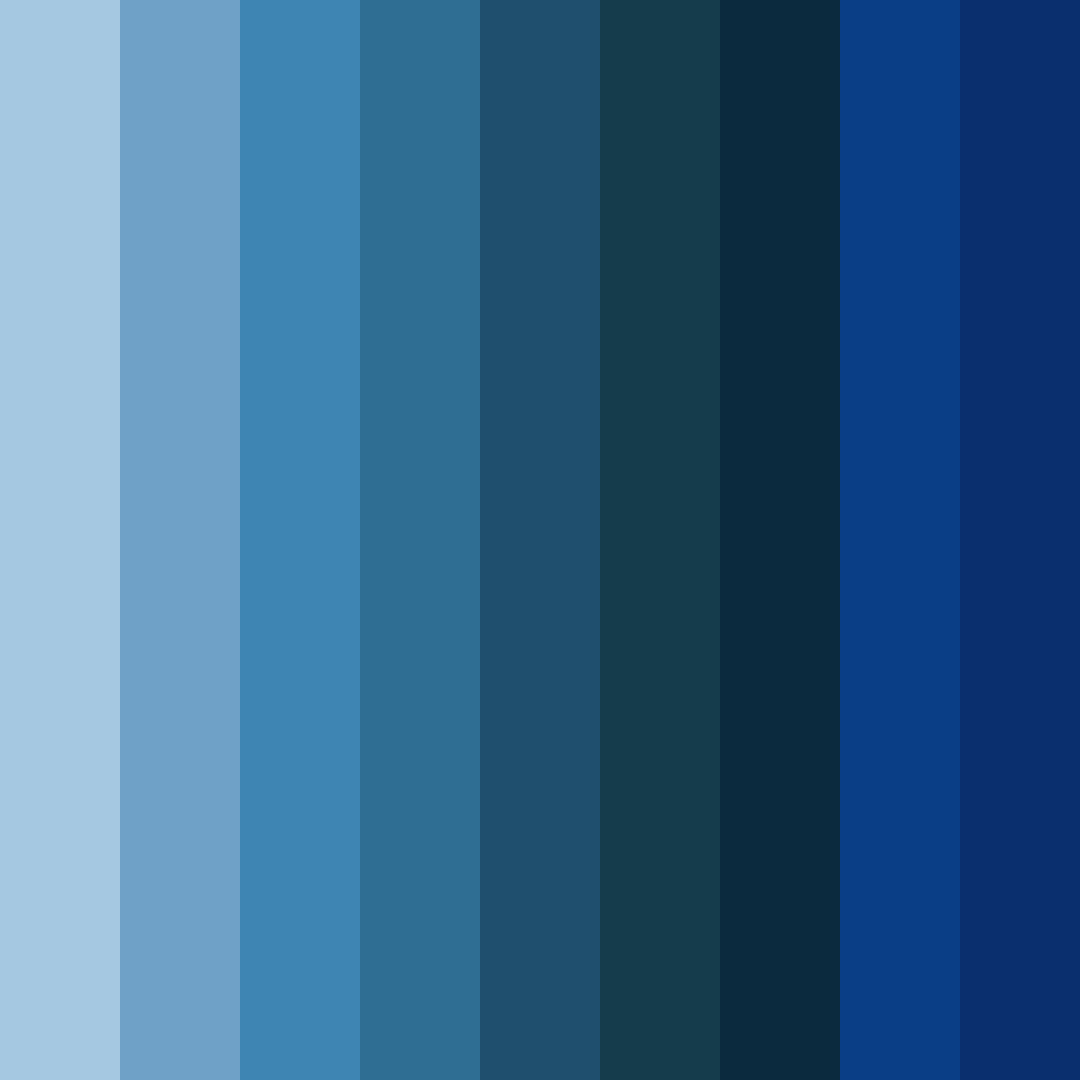 Download deep ocean harmony color palette PNG image (square)
