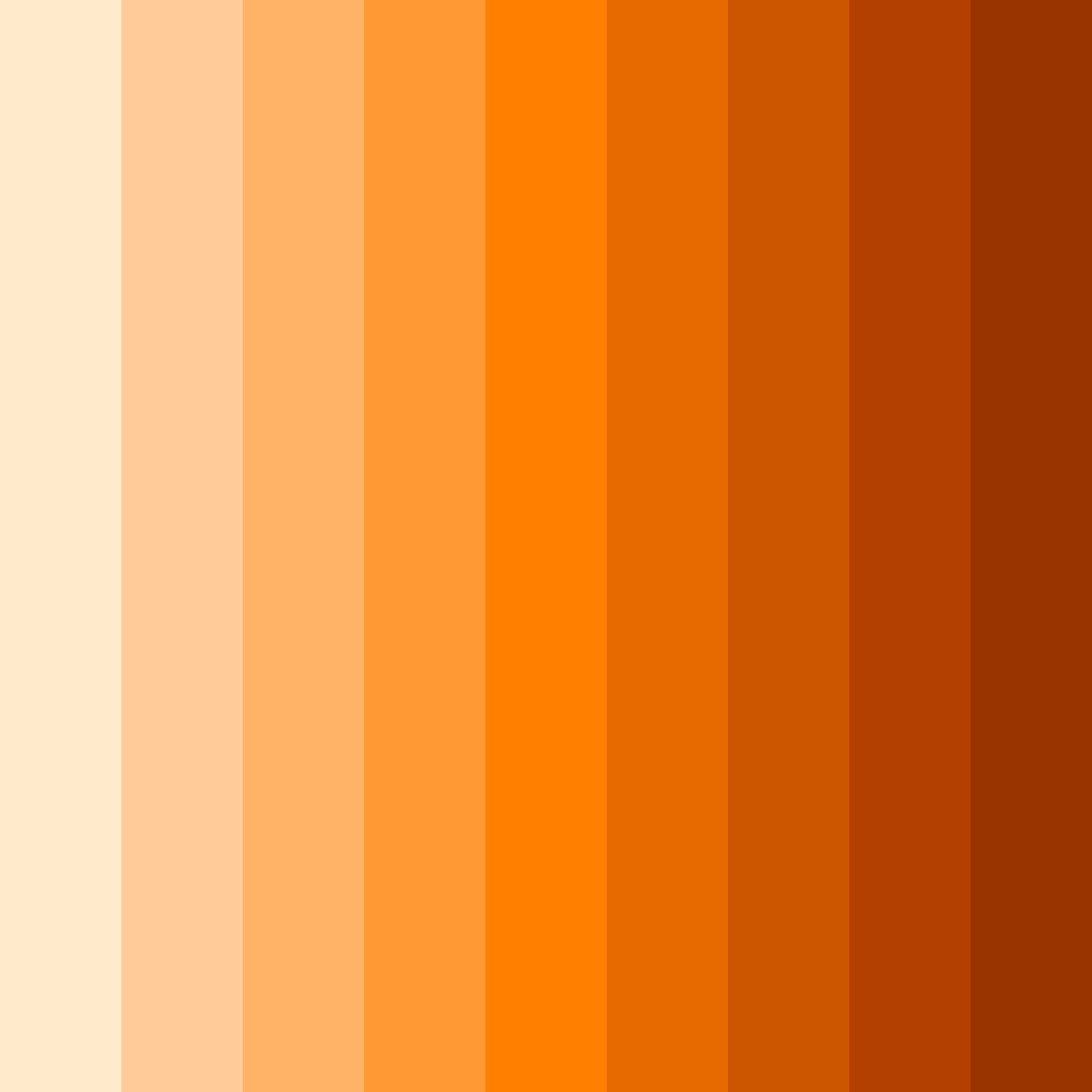 Download bright orange color palette PNG image (square)