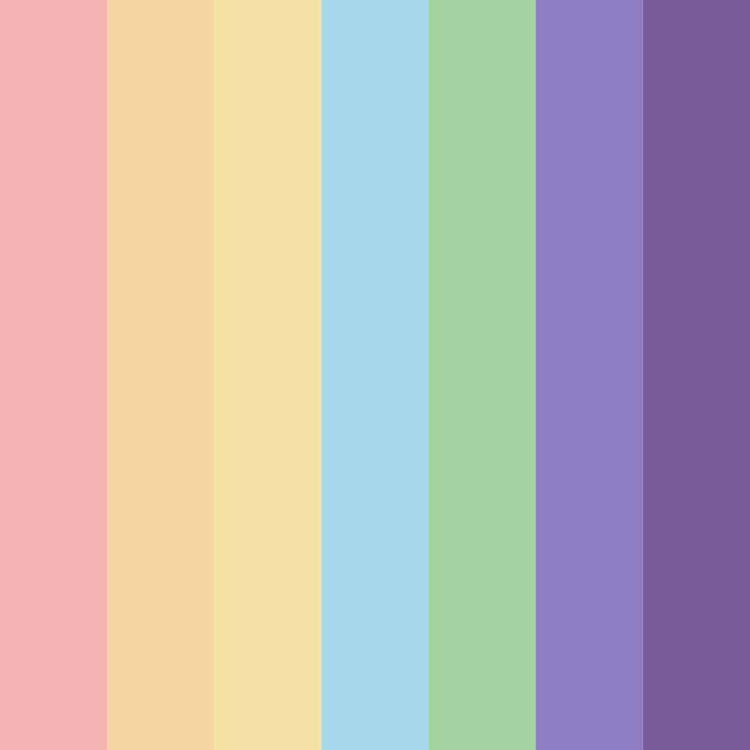 Download colorful pink color palette PNG image (square)