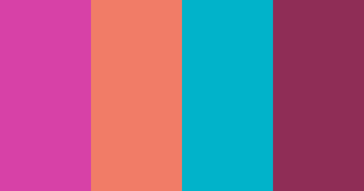 Download tropical berry sunset color palette PNG image (landscape)