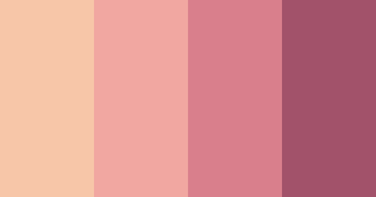 Download blushing florals color palette PNG image (landscape)