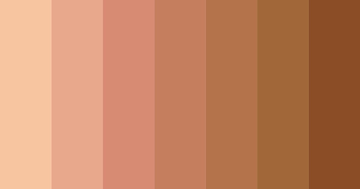Download muted orange color palette PNG image (landscape)
