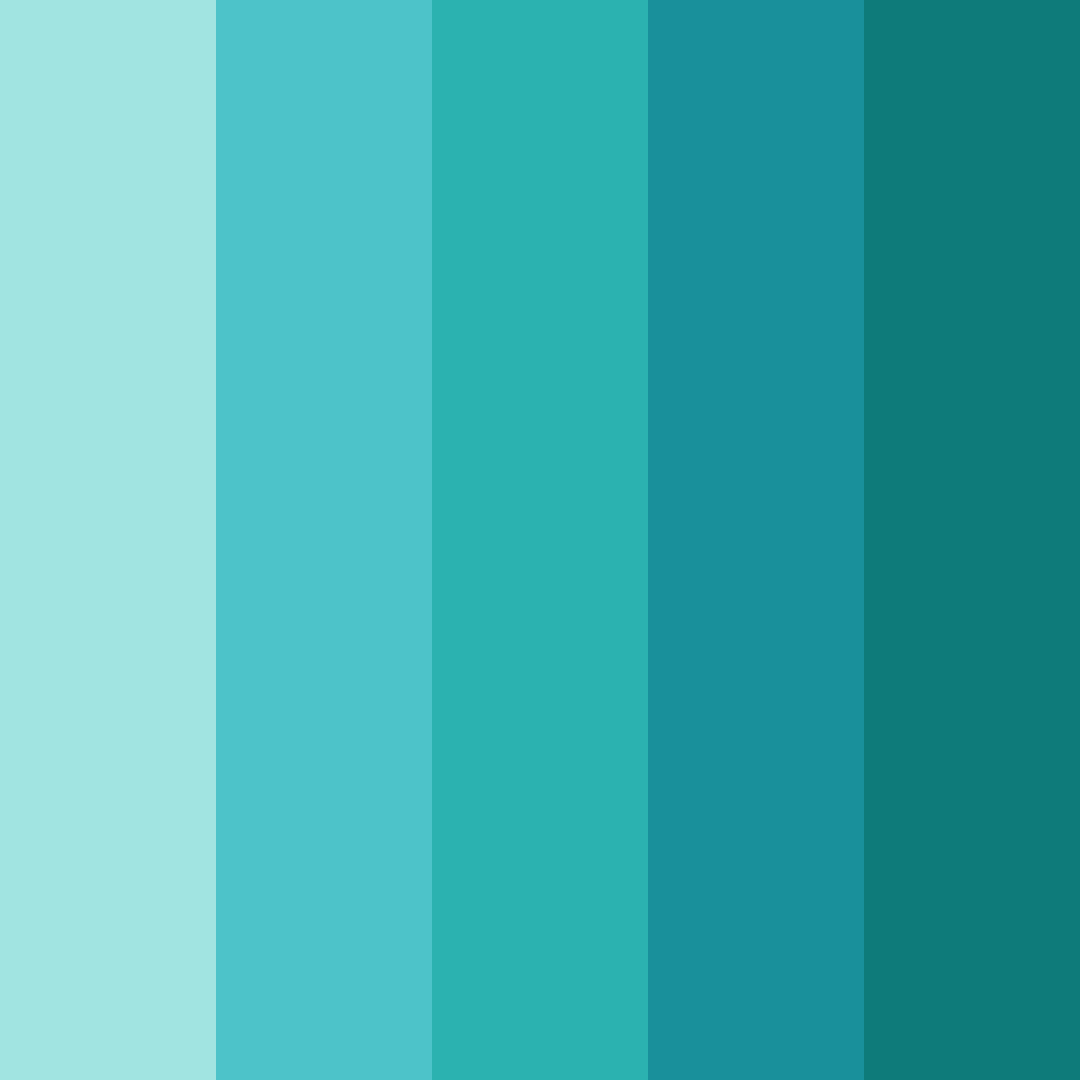 Download aqua serenity color palette PNG image (square)