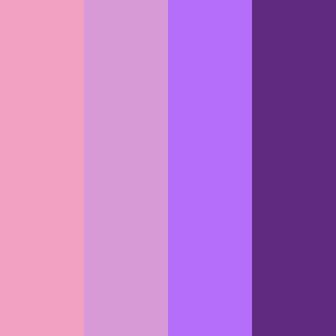 Download purple blossom color palette PNG image (square)