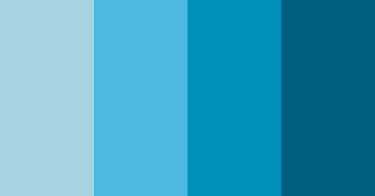 Download cerulean tides color palette PNG image (landscape)