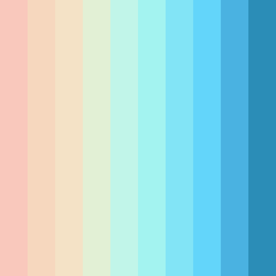 Download warm blue color palette PNG image (square)