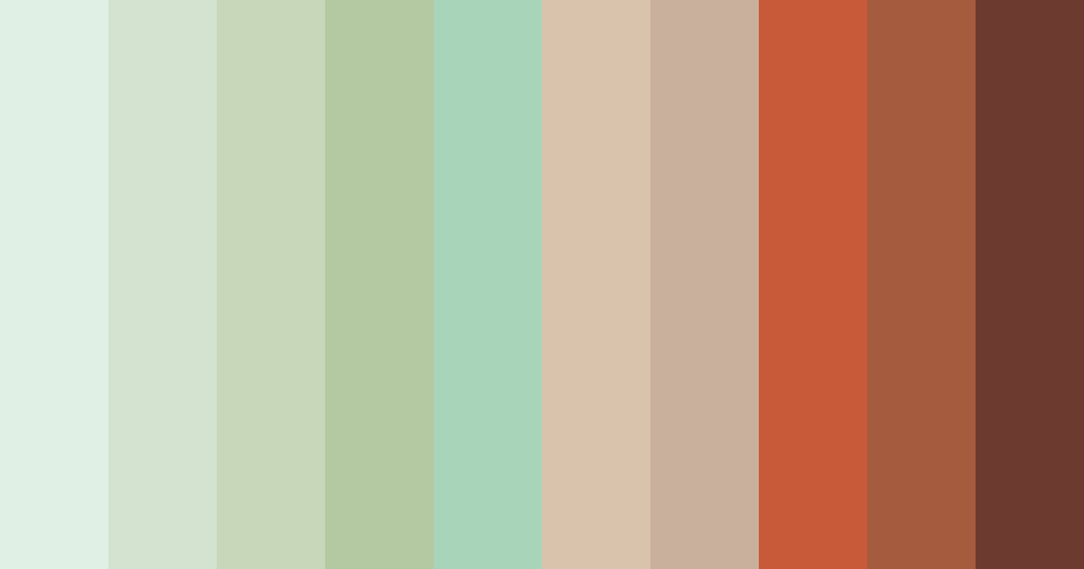 Download terracotta garden color palette PNG image (landscape)