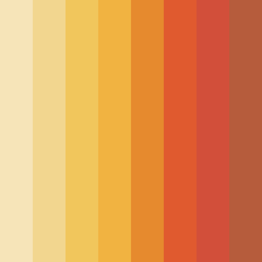 Download golden horizon color palette PNG image (square)