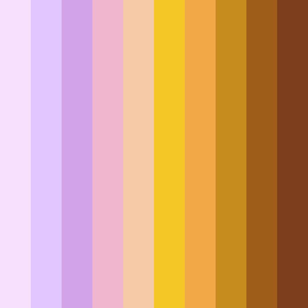 Download lavender honey dream color palette PNG image (square)
