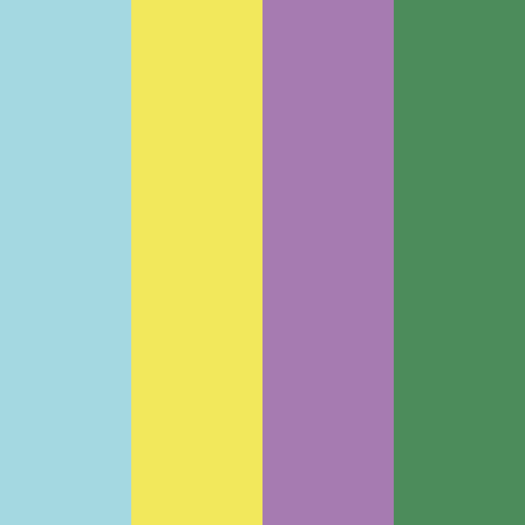 Download serene oasis color palette PNG image (square)