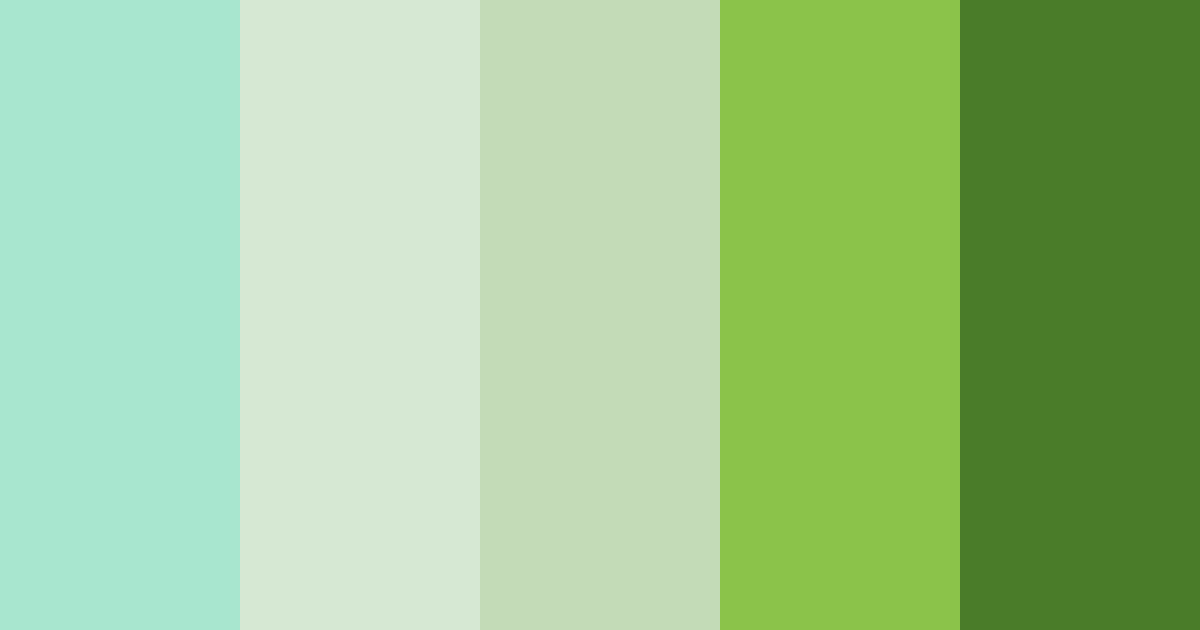 Download serene verdancy color palette PNG image (landscape)