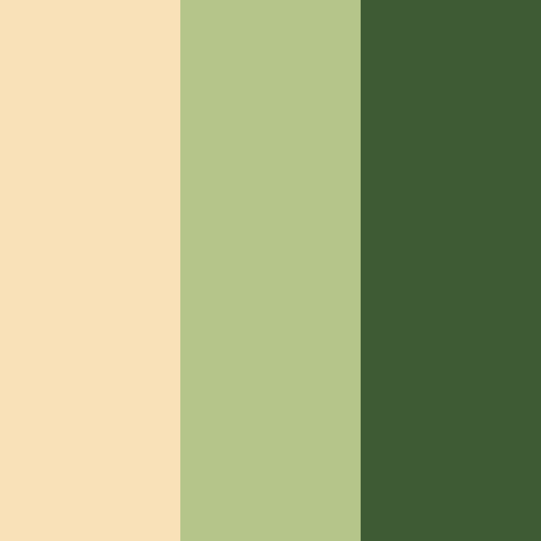Download creamy gold green color palette PNG image (square)
