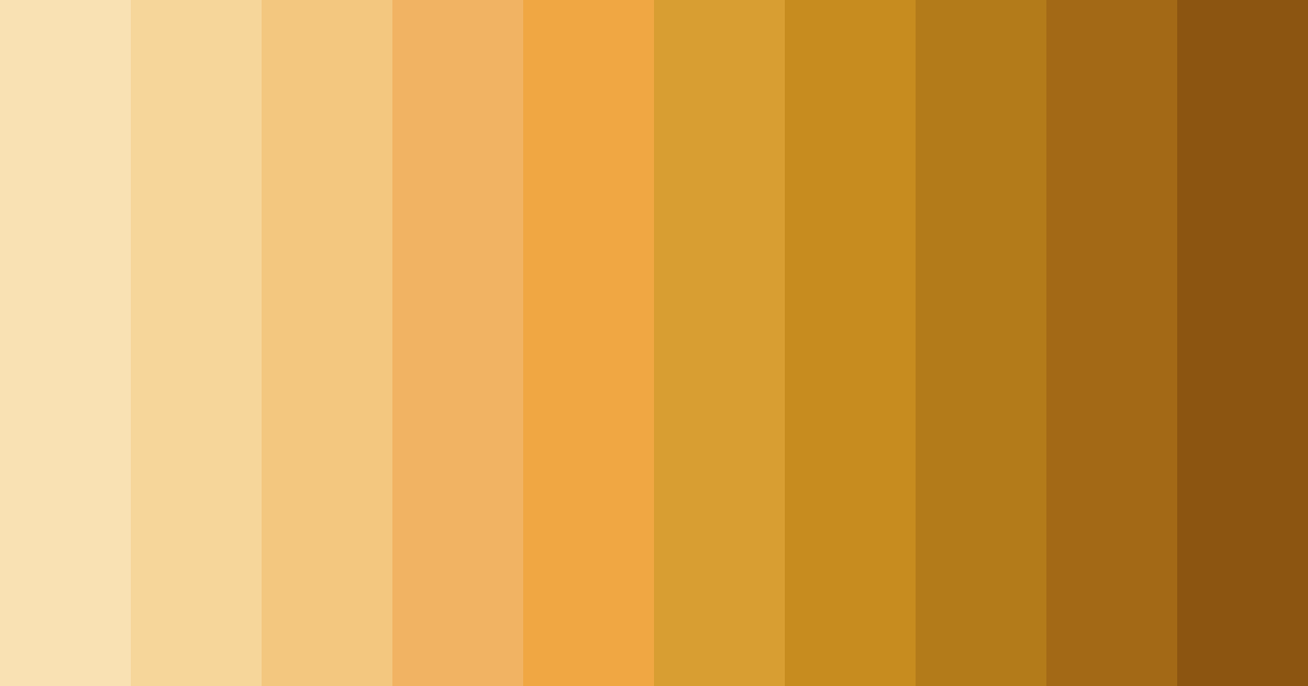Download golden cream color palette PNG image (landscape)