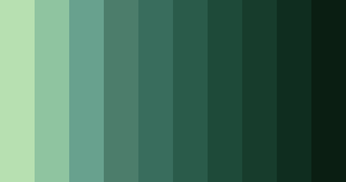 Download emerald depths color palette PNG image (landscape)