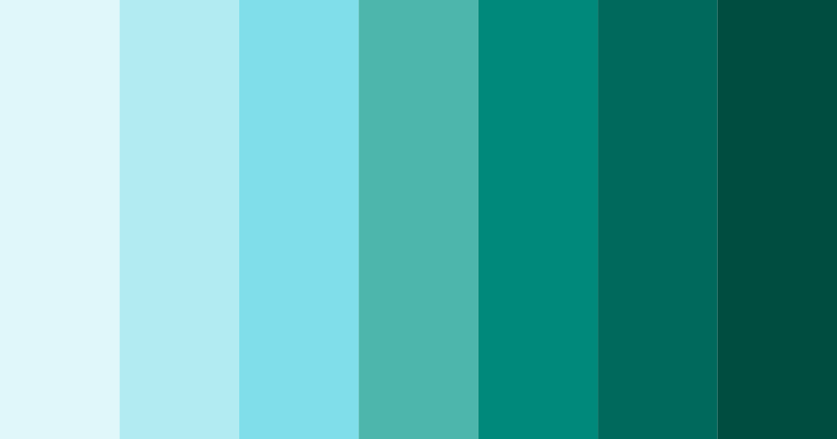 Download tropical serenity color palette PNG image (landscape)