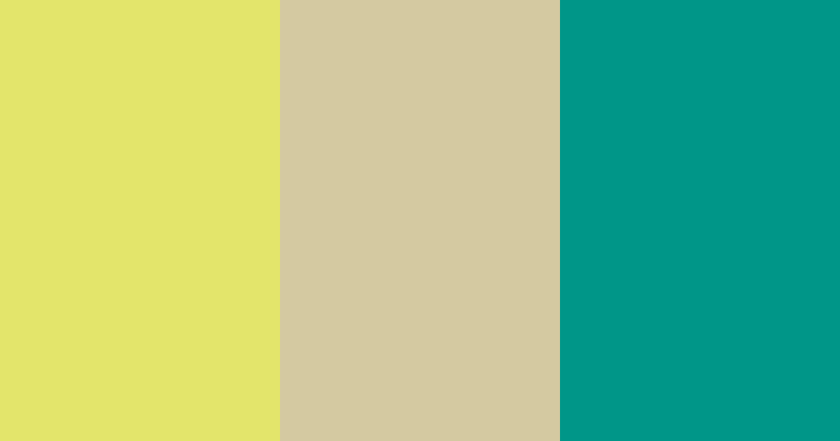 Download turquoise green lemon color palette PNG image (landscape)