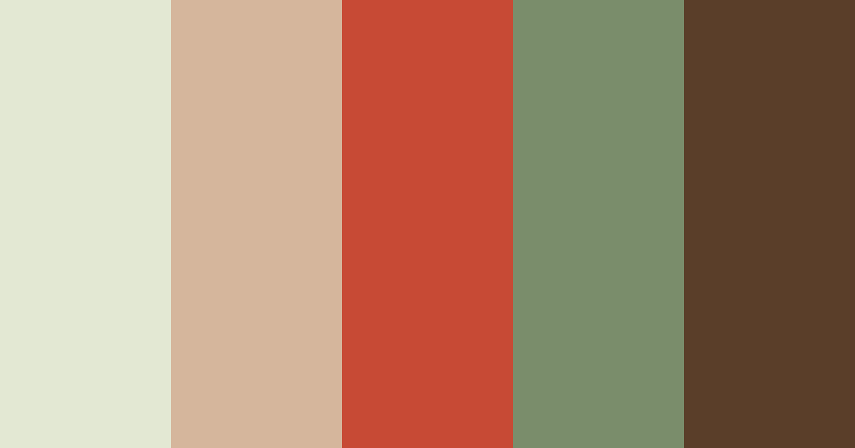 Download rustic harmony color palette PNG image (landscape)