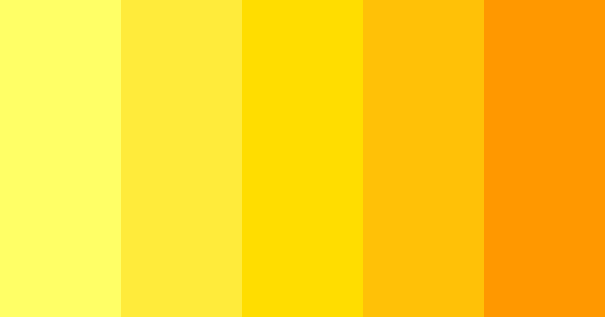 Download sunny yellow color palette PNG image (landscape)