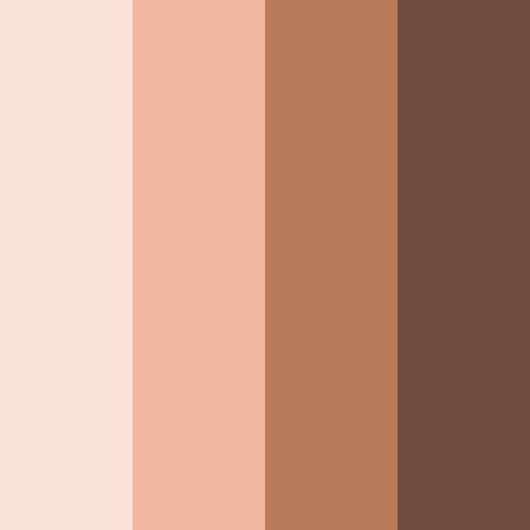 Download warm family brown color palette PNG image (square)