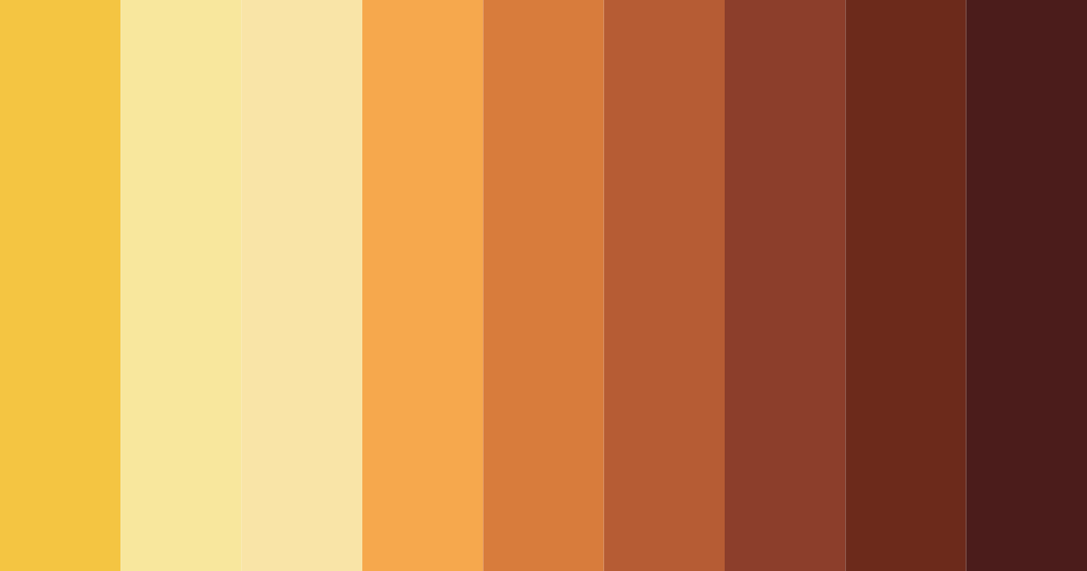 Download brave orange color palette PNG image (landscape)