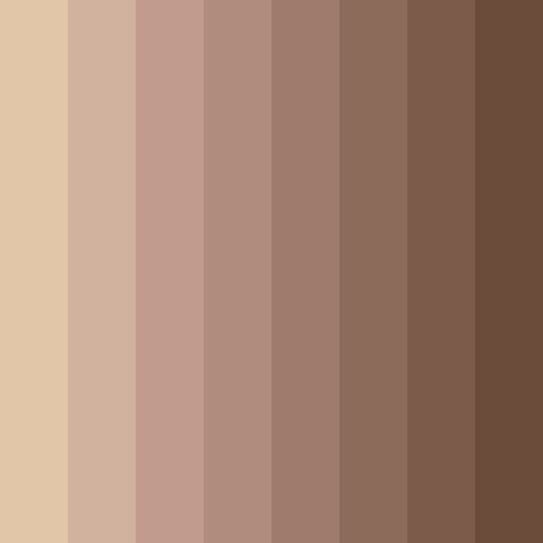 Download warm taupe color palette PNG image (square)