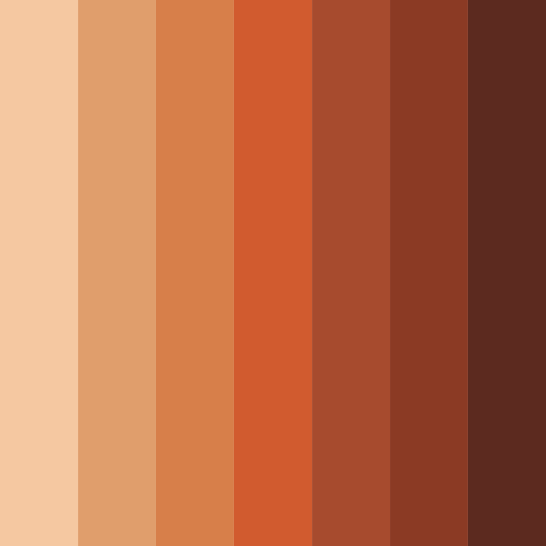 Download burnt orange color palette PNG image (square)