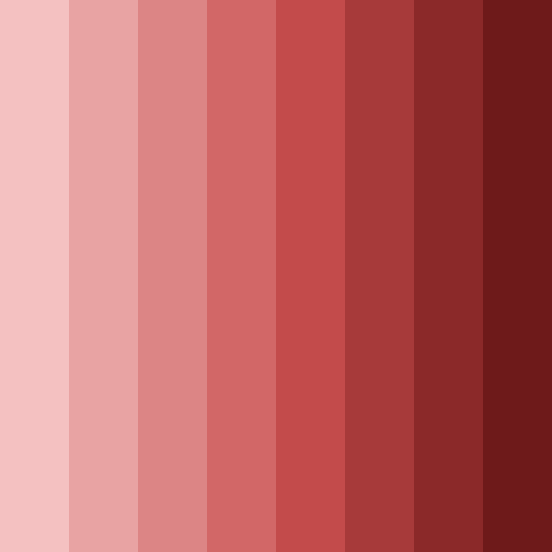 Download muted red color palette PNG image (square)