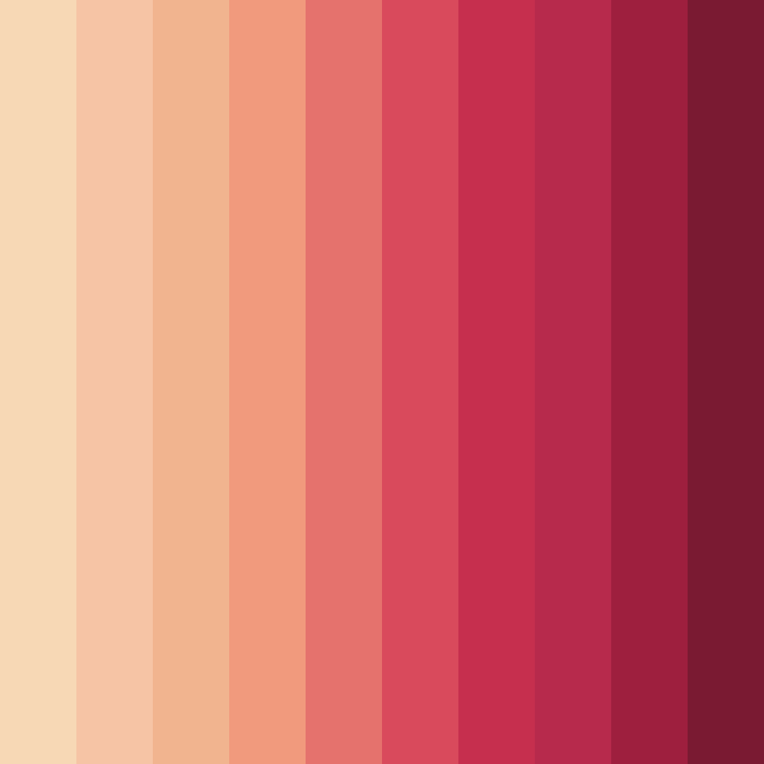 Download sunset serenade color palette PNG image (square)