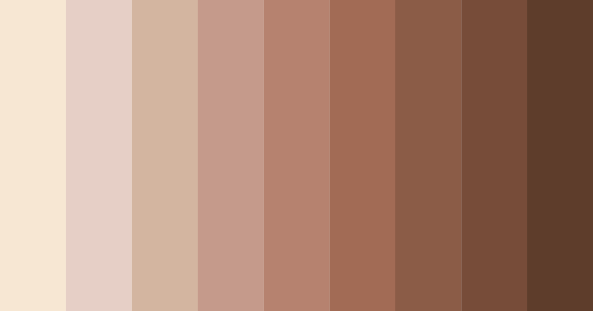 Download brown coffee color palette PNG image (landscape)