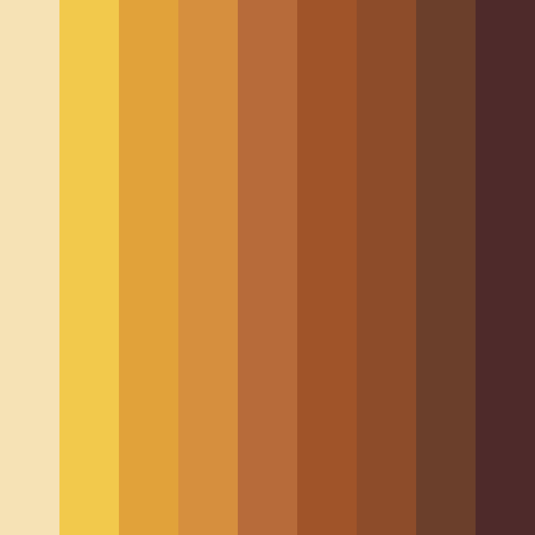 Download tea time tan color palette PNG image (square)