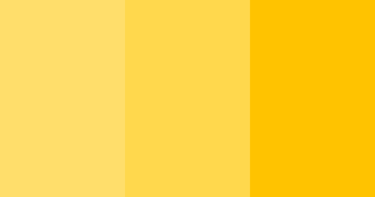 Download sunny yellow color palette PNG image (landscape)