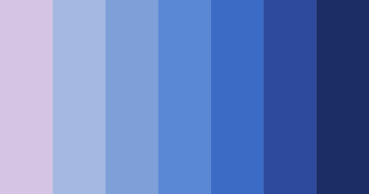 Download shades of blue purple color palette PNG image (landscape)