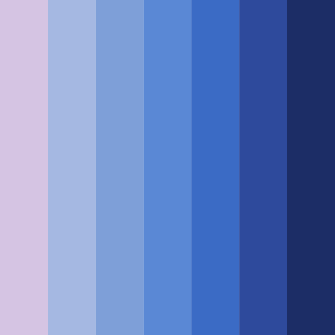 Download shades of blue purple color palette PNG image (square)