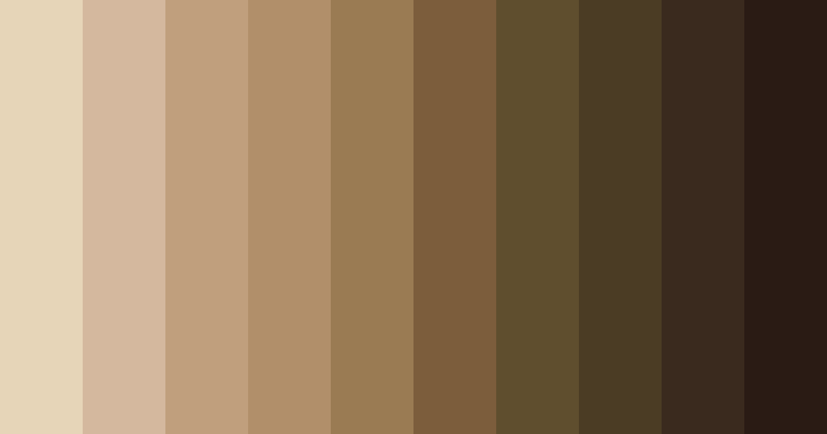 Download earthy elegance color palette PNG image (landscape)