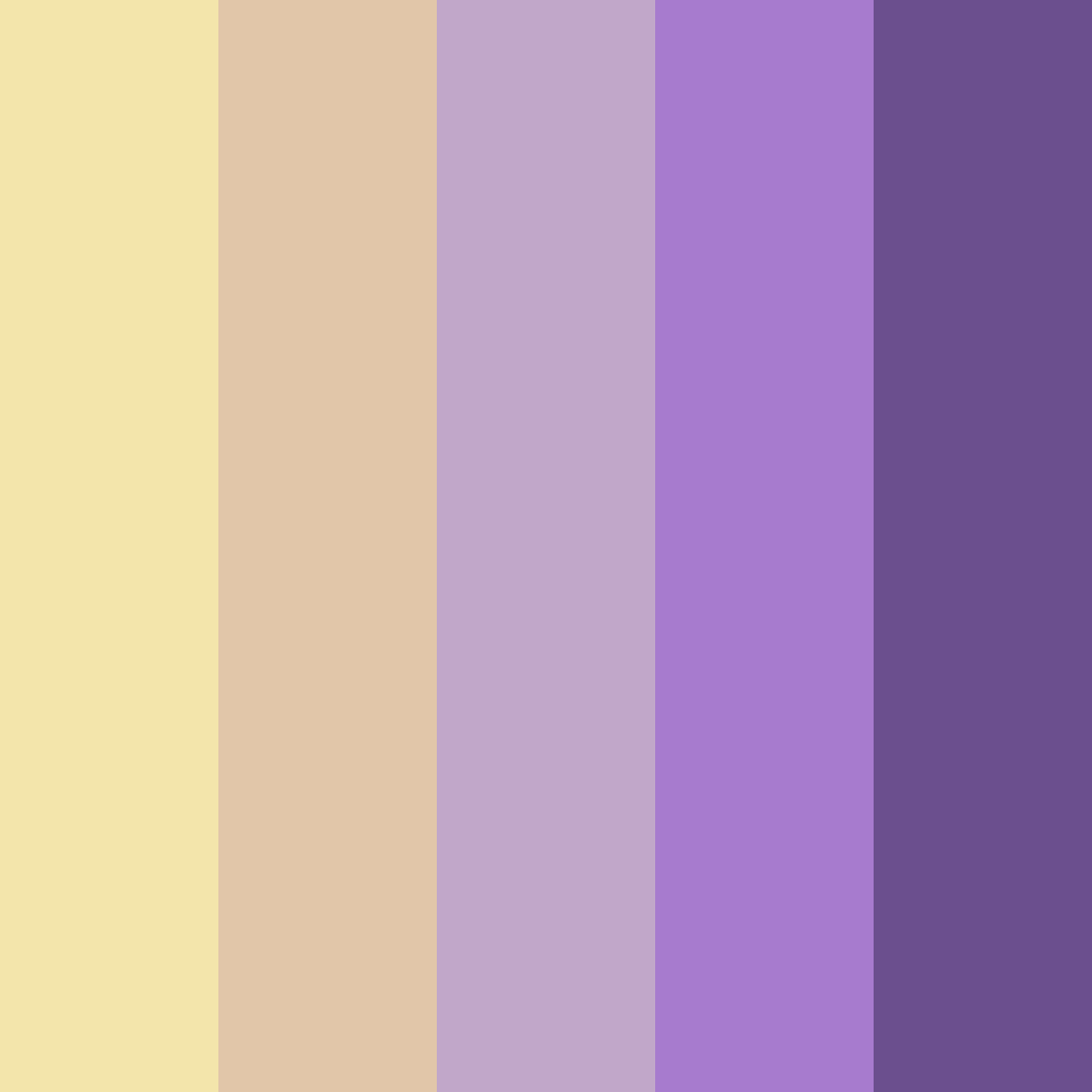 Download whimsical lavender fields color palette PNG image (square)