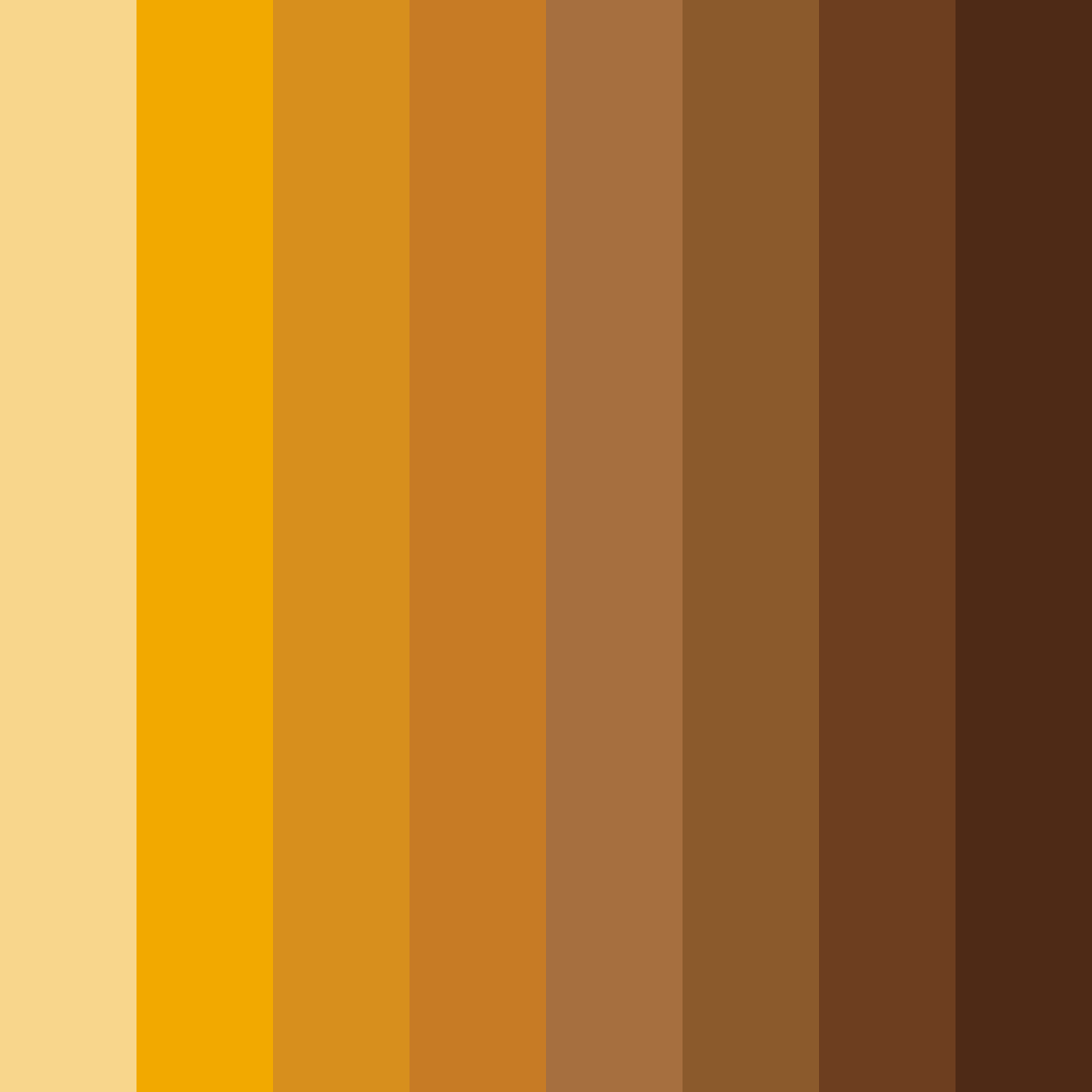 Download golden lion color palette PNG image (square)