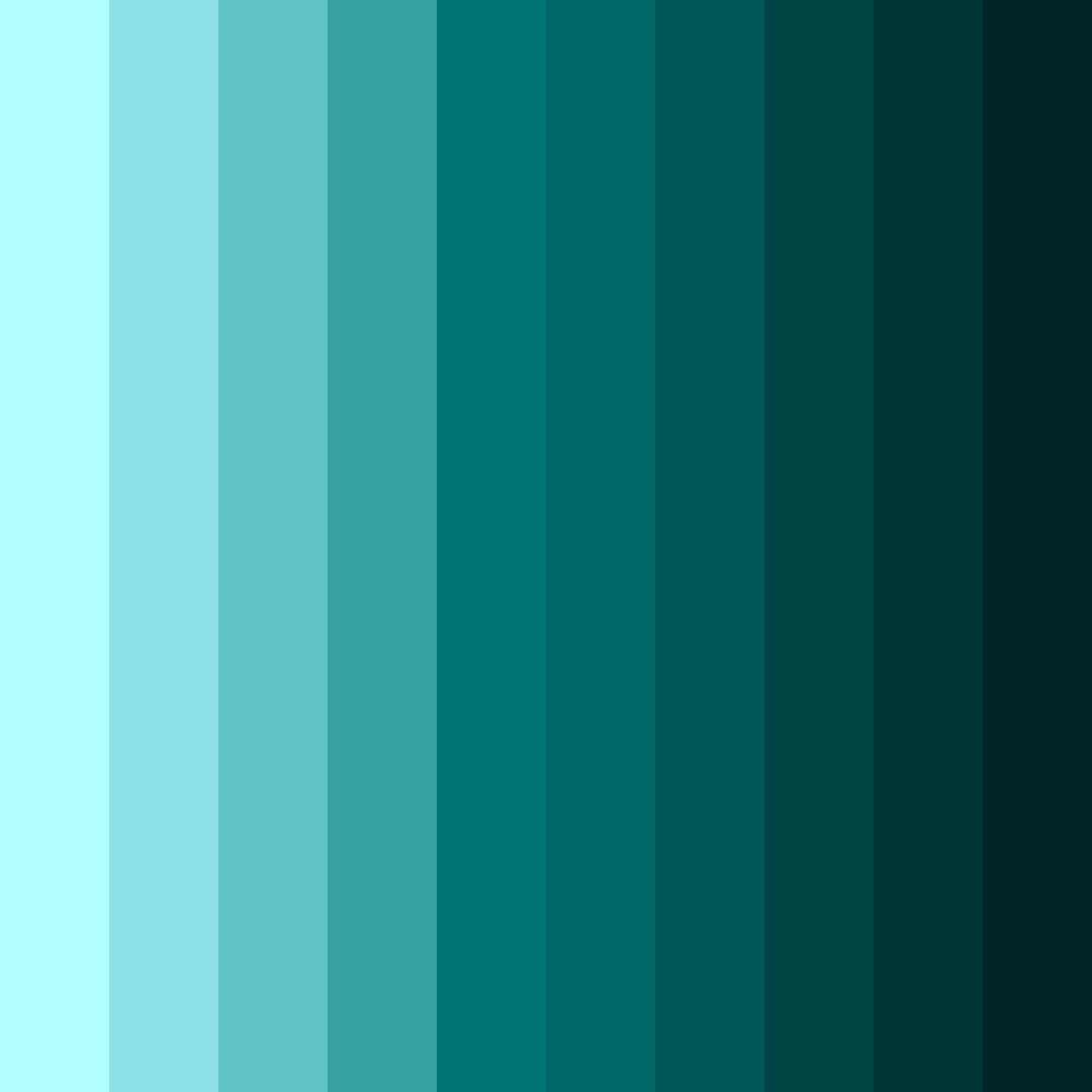 Download very dark cyan color palette PNG image (square)