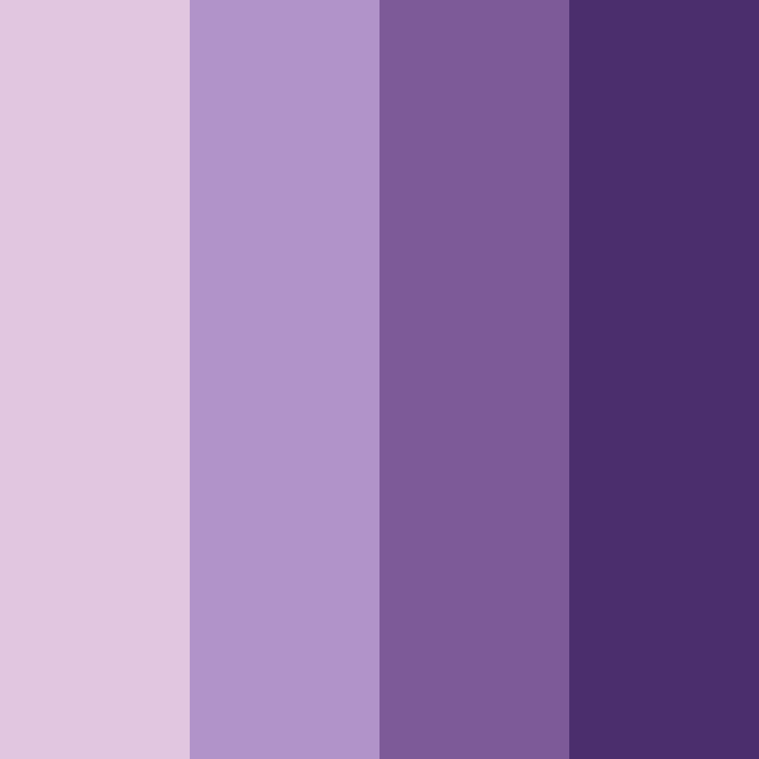 Download enchanted amethyst color palette PNG image (square)