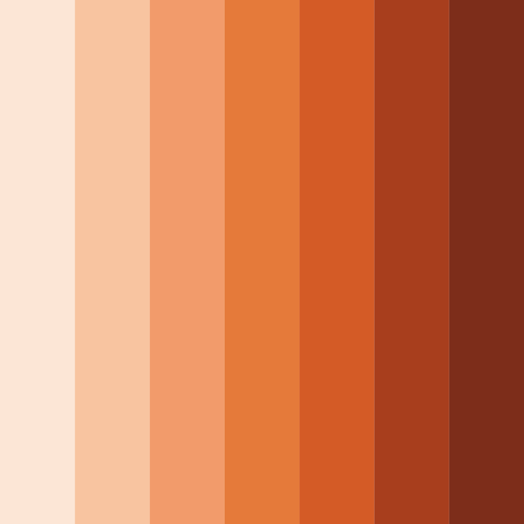 Download warm peach color palette PNG image (square)