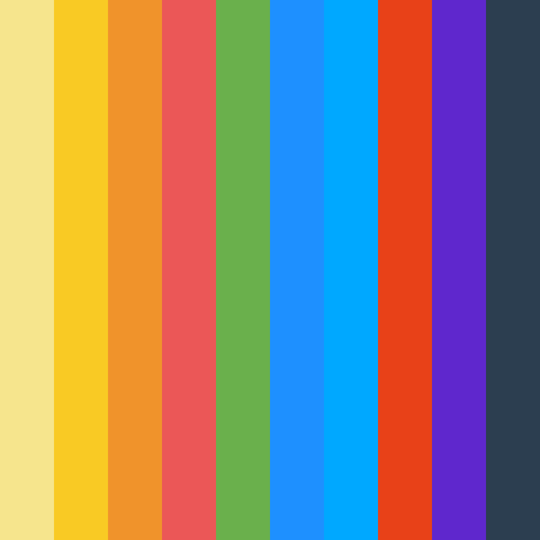 Download vibrant harmony color palette PNG image (square)