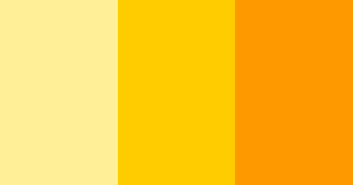 Download yellow sunshine color palette PNG image (landscape)