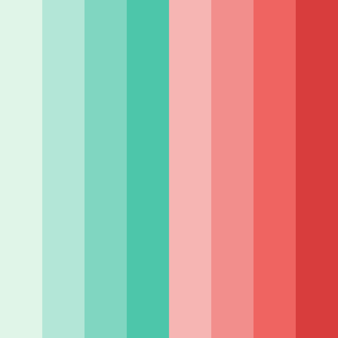 Download green and red harmony color palette PNG image (square)