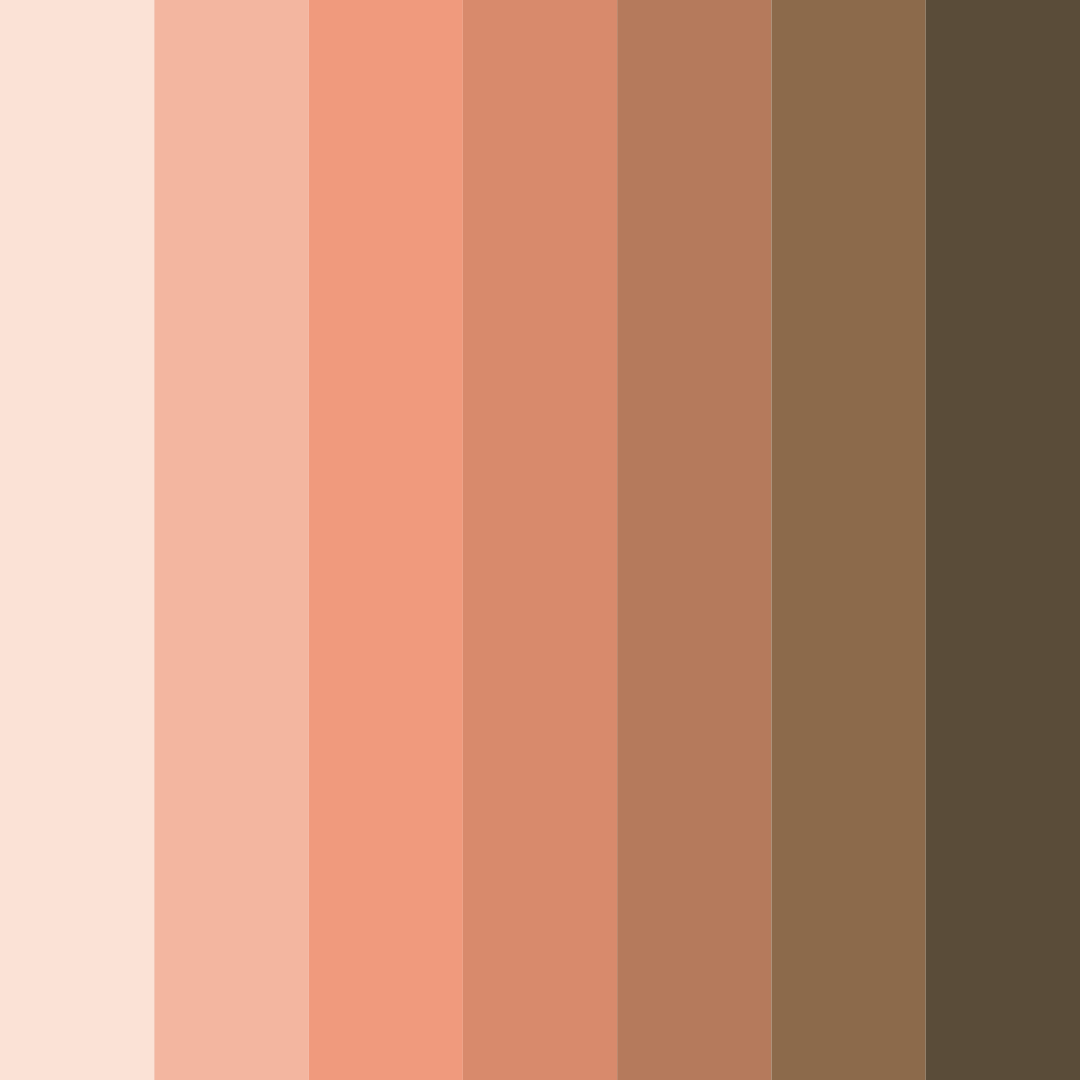 Download peachy whispering grays color palette PNG image (square)